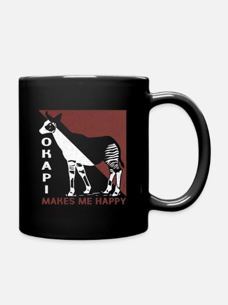Okapi - Tasse einfarbig - Schwarz