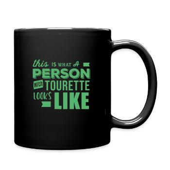 Tourette Disability - Full Colour Mug - black - Right