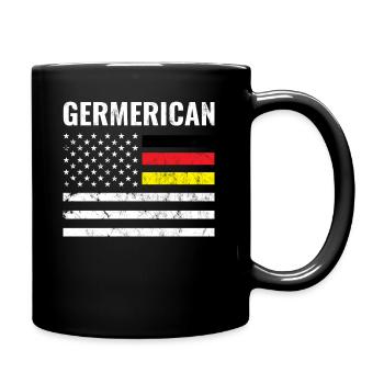 Germerican Germany America Gift Idea Flag - Full Colour Mug - black - Right