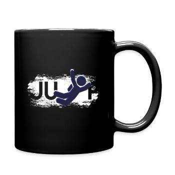 Base Jumping Fallschirm Springen Geschenk - Tasse einfarbig - Schwarz - Rechts