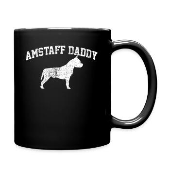 American Staffordshire - Mug uni - noir - Droite