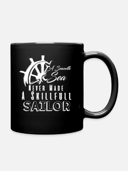 Smooth Sea Guter Segler Coole Sprüche Tshirt Meer - Tasse einfarbig - Schwarz