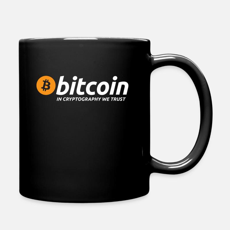 Bitcoin Krypto - Tasse einfarbig - Schwarz