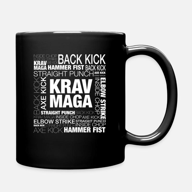 Krav Maga Wörter - Tasse einfarbig - Schwarz