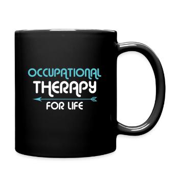 Occupational Therapy For Life - Full Colour Mug - black - Right