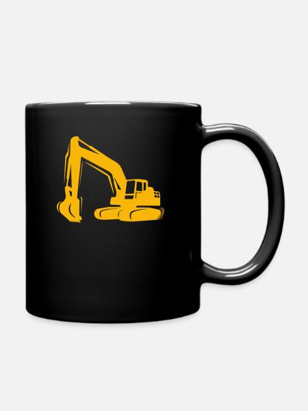 Conducteur de pelle chantier de pelle - Mug uni - noir