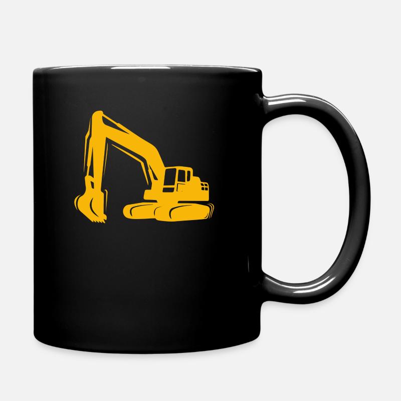 Conducteur de pelle chantier de pelle - Mug uni - noir