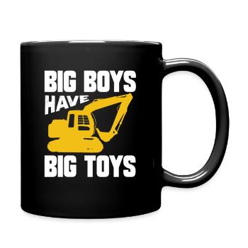 Dredge driver Excavator Dredging construction site profession - Full Colour Mug - black - Right