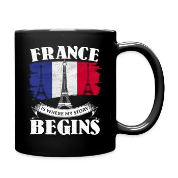 France French French France gift - Full Colour Mug - black - Right