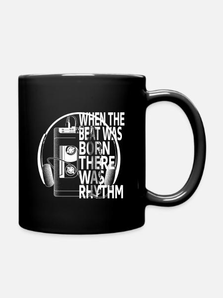 Retro Cassette - Tasse einfarbig - Schwarz