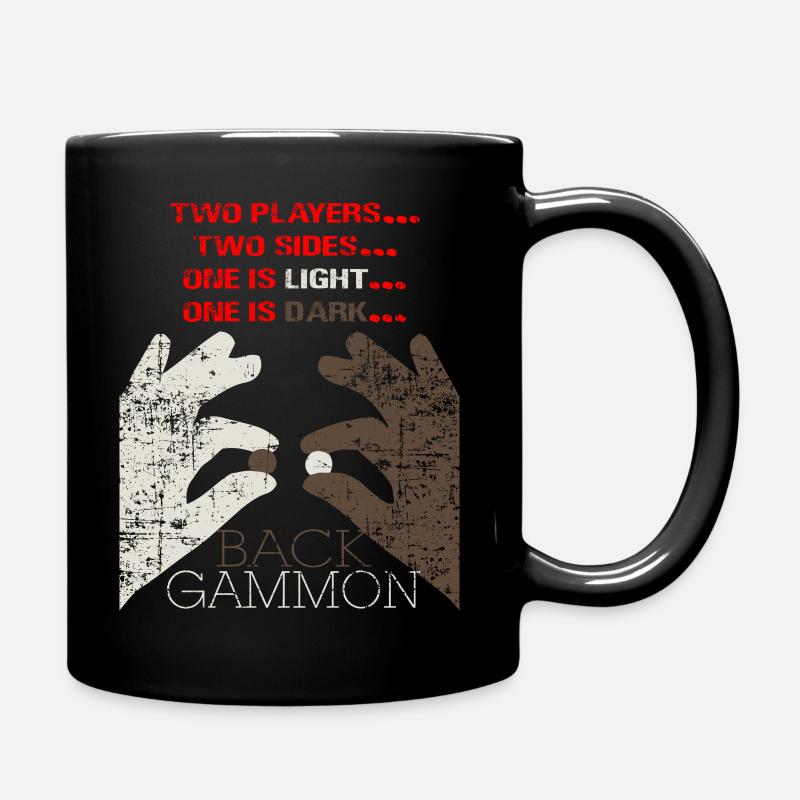 Backgammon jeu de société cadeau - Mug uni - noir
