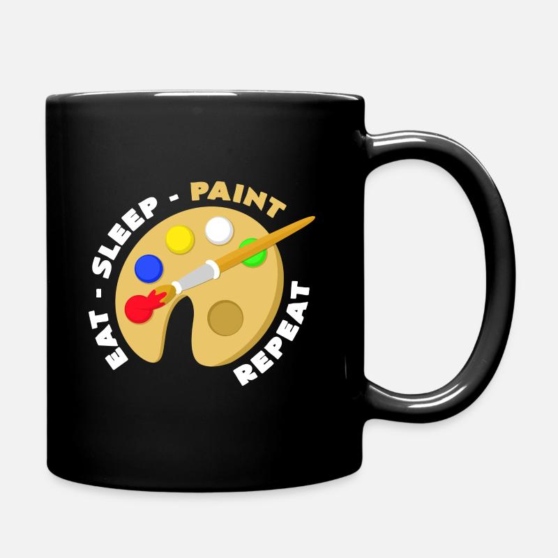 Malen - Tasse einfarbig - Schwarz