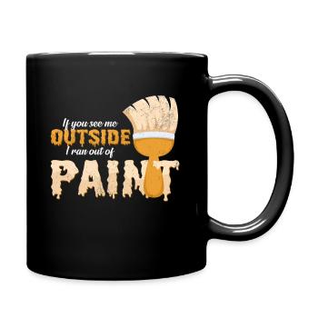 Painter and Painter Funny Sayings Cool Gift - Full Colour Mug - black - Right