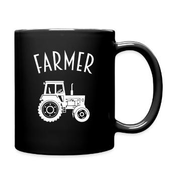 agriculteur - Mug uni - noir - Droite