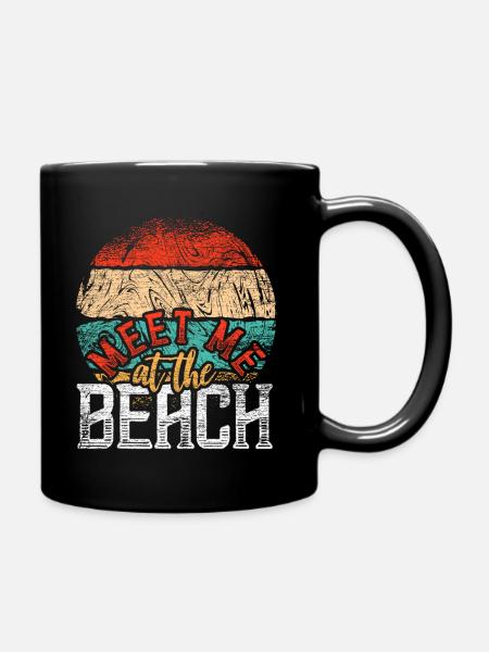 Strand - Tasse einfarbig - Schwarz