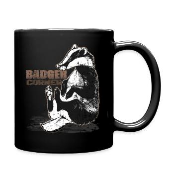Miel Blaireau Miel Blaireau Forêt Animal Sauvage - Mug uni - noir - Droite