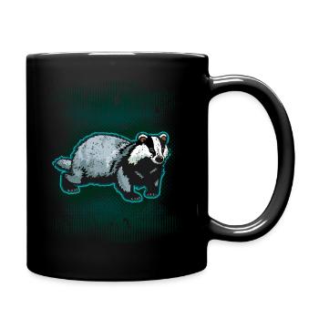 Miel Blaireau Miel Blaireau Forêt Animal Sauvage - Mug uni - noir - Droite