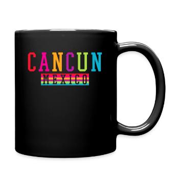 Cancun Mexique Île de la plage - Mug uni - noir - Droite