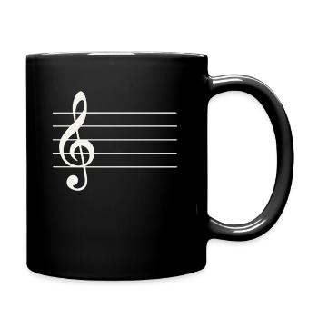 Music instrument wind instrument musical instrument - Full Colour Mug - black - Right
