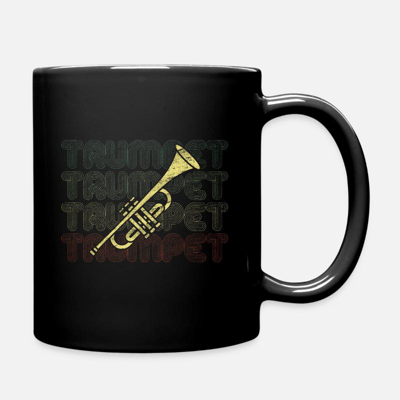 Trompete - Tasse einfarbig - Schwarz