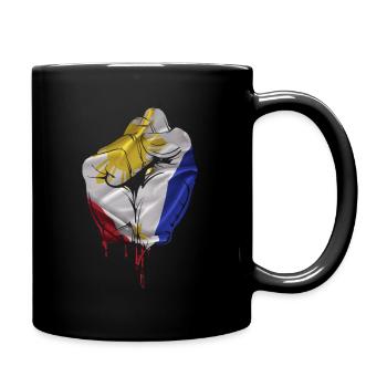 Cadeau de poing pays philippin - Mug uni - noir - Droite