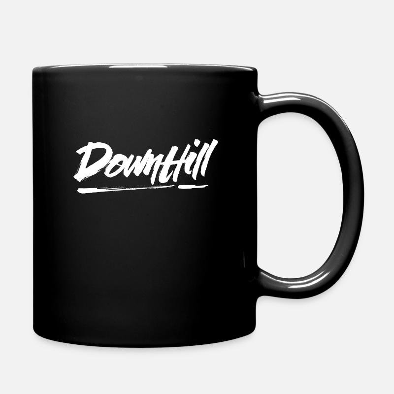 Downhill Downhill Downhill Downhill - Tasse einfarbig - Schwarz