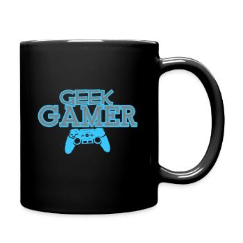 Geek Gamer Gaming Shirt Clothes - Tasse einfarbig - Schwarz - Rechts