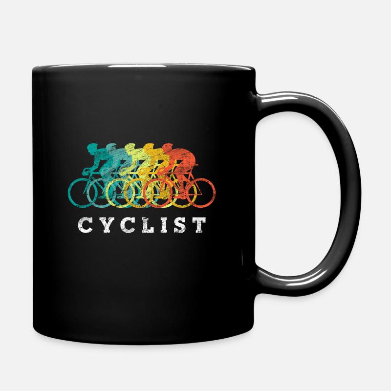Radfahren - Tasse einfarbig - Schwarz