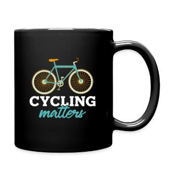 To go biking - Full Colour Mug - black - Right