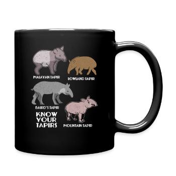 Tapir - Tasse einfarbig - Schwarz - Rechts
