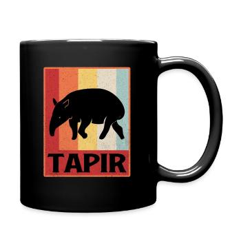 Tapir - Tasse einfarbig - Schwarz - Rechts