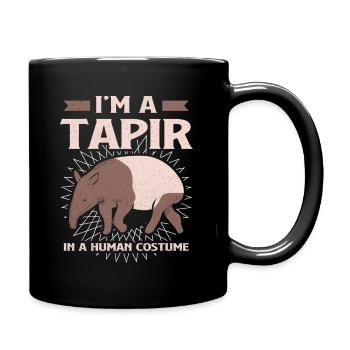 Tapir - Tasse einfarbig - Schwarz - Rechts