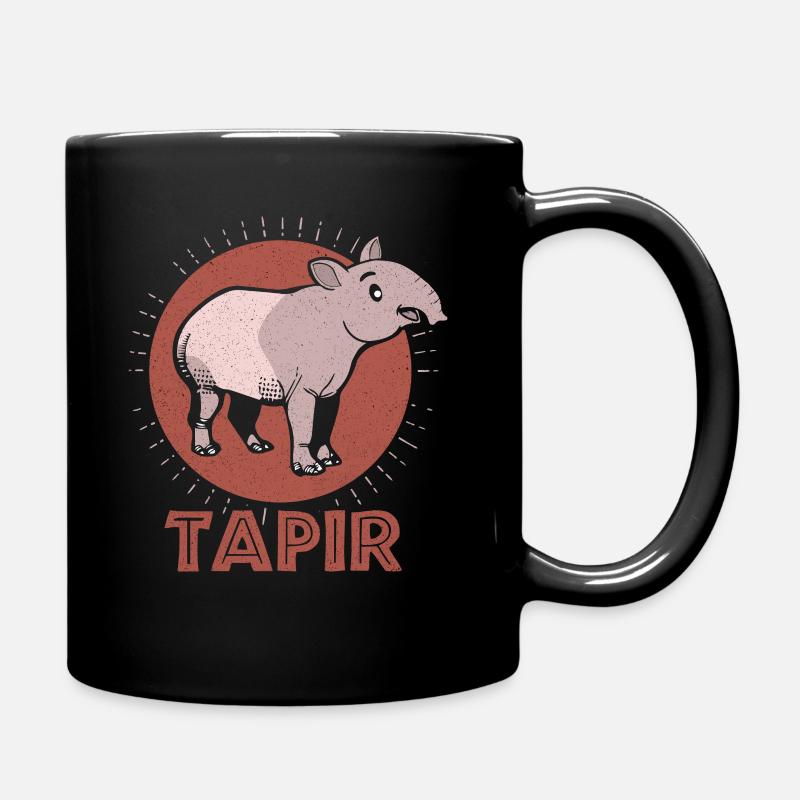 Tapir - Tasse einfarbig - Schwarz