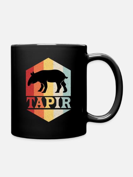Tapir - Tasse einfarbig - Schwarz