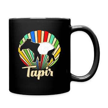 Tapir - Tasse einfarbig - Schwarz - Rechts