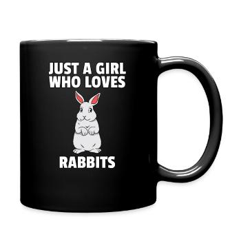 Bunny Rabbit Dwarf Rabbit Sweet Rex Gift - Full Colour Mug - black - Right