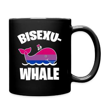 Bisexuwhale baleine bisexuelle baleine bisexuwal - Mug uni - noir - Droite