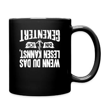 Segler Segeln Segelschiff Spruch Segelboot - Tasse einfarbig - Schwarz - Rechts