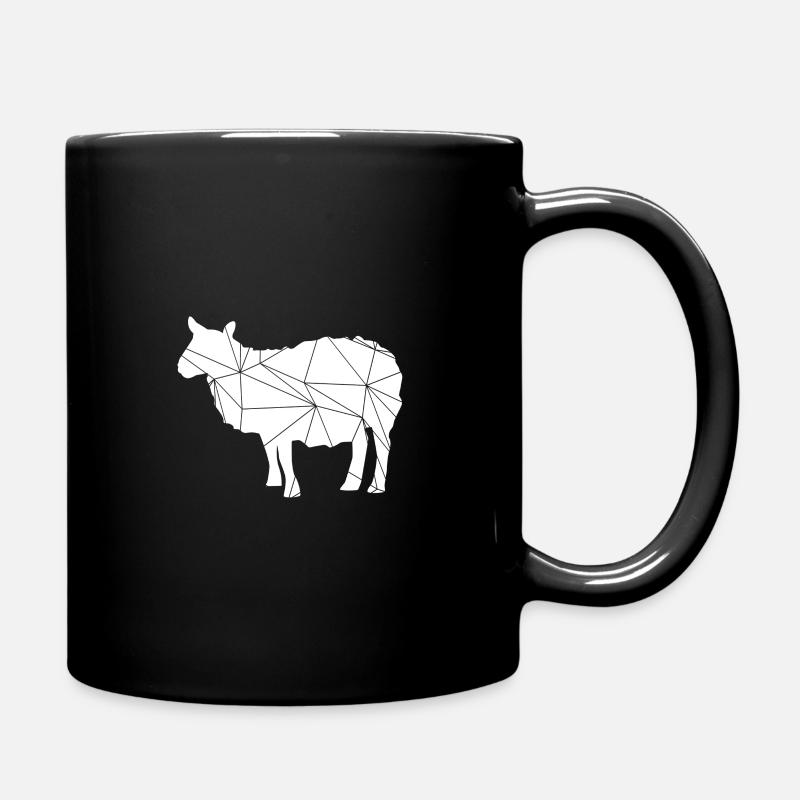 Geometrisches Schaf - Sheep - Tasse einfarbig - Schwarz