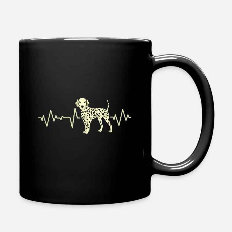 Dalmatiner - Tasse einfarbig - Schwarz