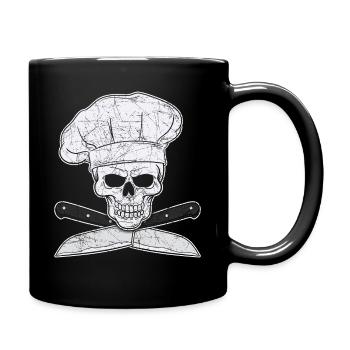 Couteau de chef de cuisinier chef cuisinier griller - Mug uni - noir - Droite