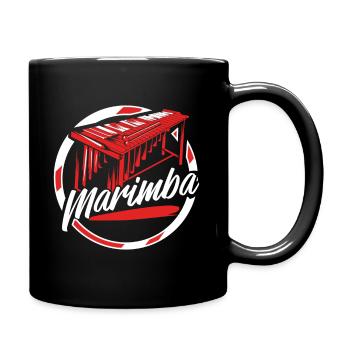 Marimba - Tasse einfarbig - Schwarz - Rechts