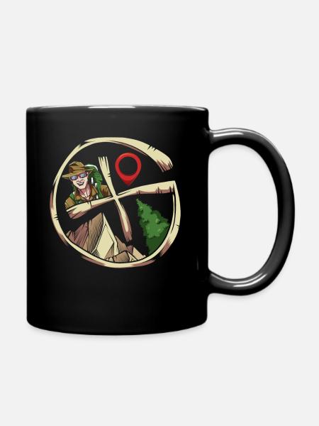Geocaching - Mug uni - noir