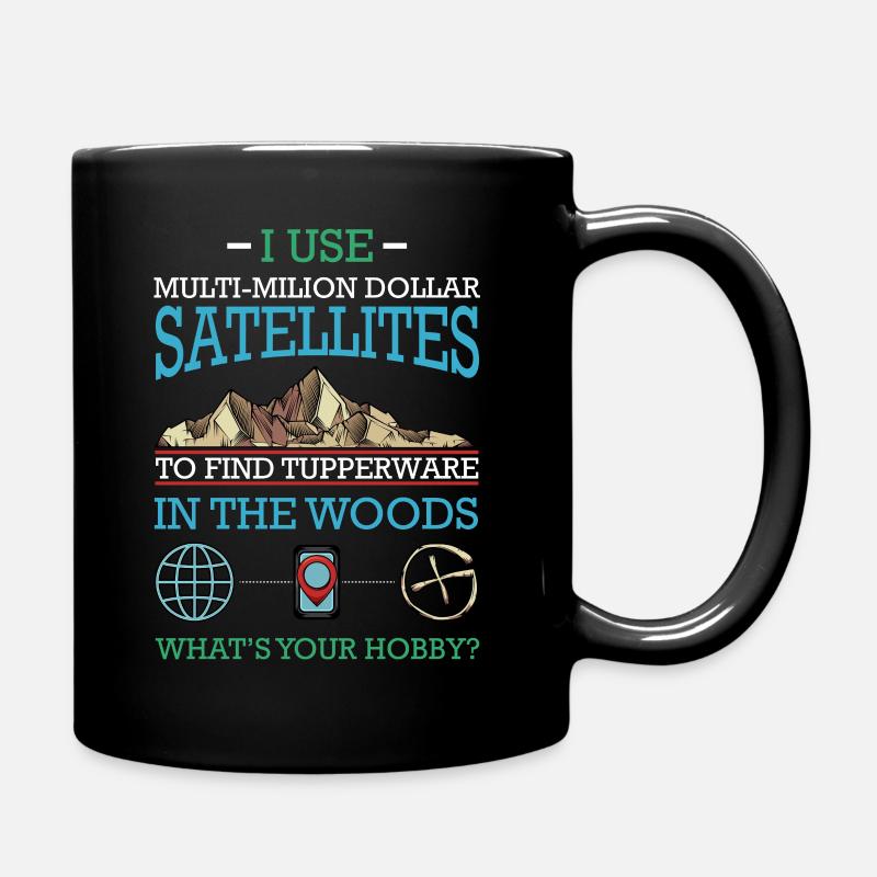Geocaching - Full Colour Mug - black