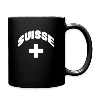 Suisse - Mug uni - noir - Droite