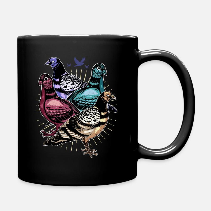 Taube - Tasse einfarbig - Schwarz