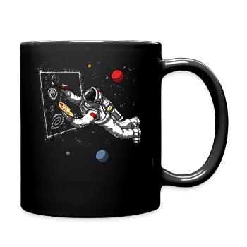 Astronaute de l'espace Artiste peintre Cosmic Galaxy - Mug uni - noir - Droite