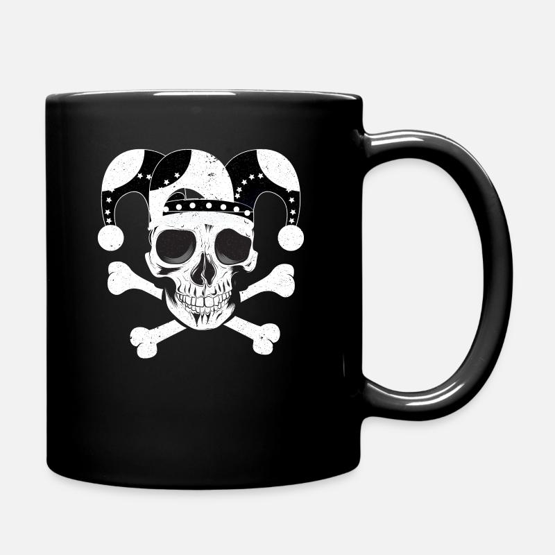 Karneval Fasching Fastnacht Helau Kostüm geschenk - Tasse einfarbig - Schwarz