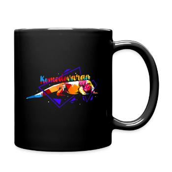 Komodovaran Polygon - Tasse einfarbig - Schwarz - Rechts