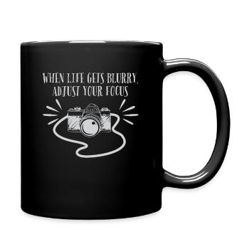 Photographer Camera Focus design Photography - Full Colour Mug - black - Right
